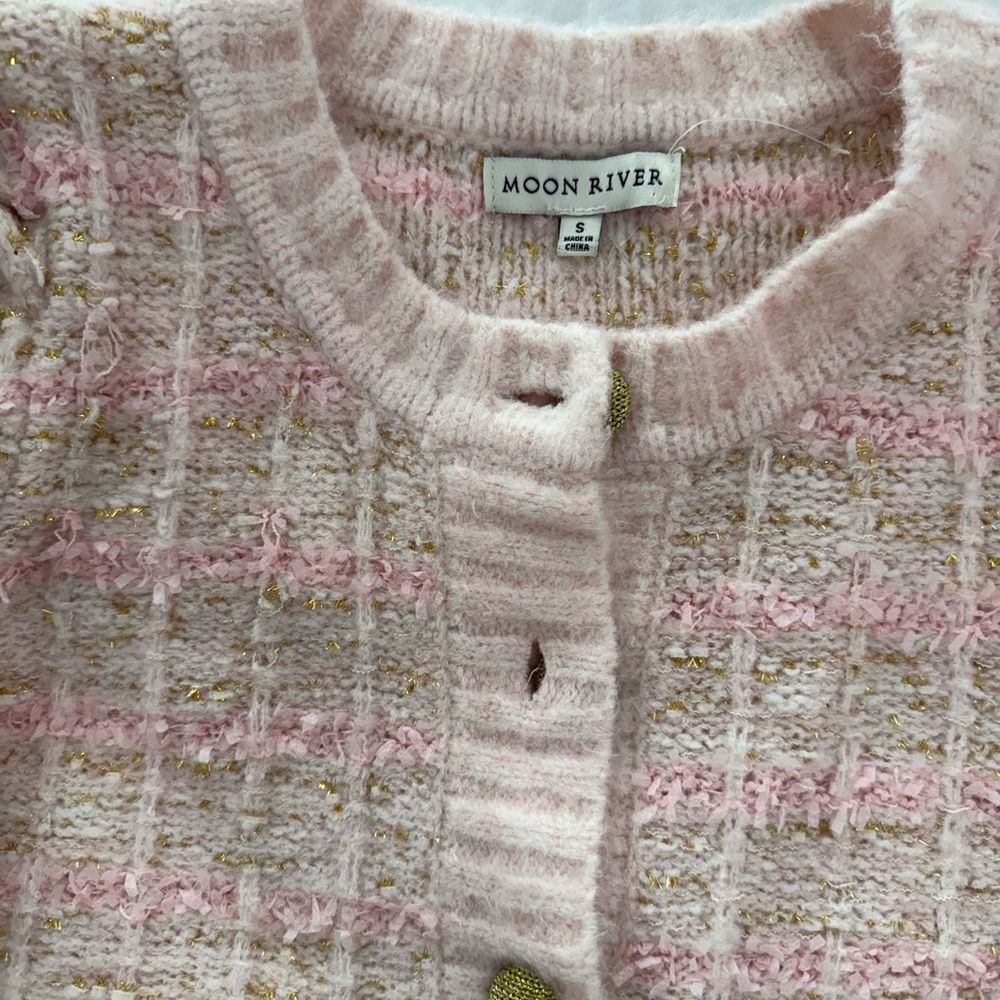 Pink and Gold Sweater Set - Picture 3 of 3